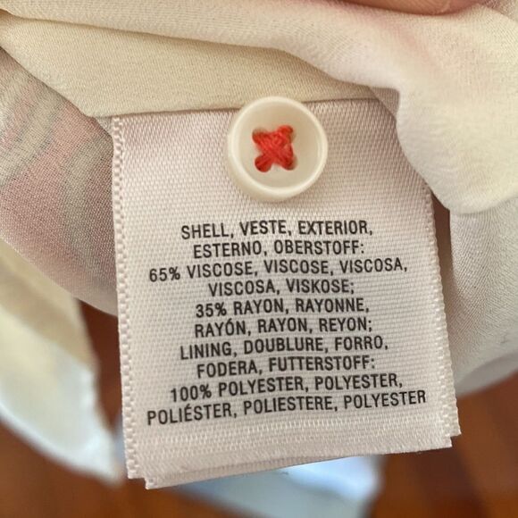 Anthropologie Maeve Red & Cream Veronica Mini Shirtdress Size Small - Picture 9 of 13